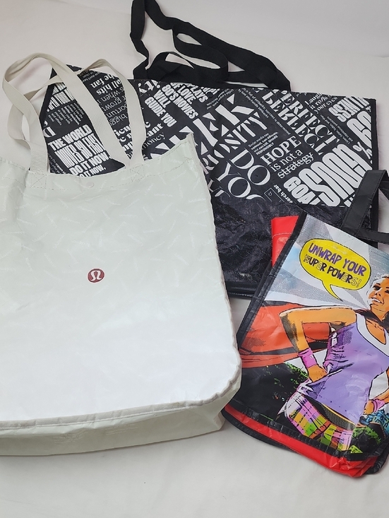 lululemon athletica Handbags - 3 Lululemon Shopping Bags Small Medium Large
